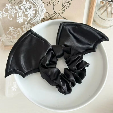 Halloween hair accessories party bat bow large intestine scrunchie cross-border European beauty style personality holiday hair a
