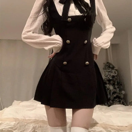 Women's Preppy Bow Dress