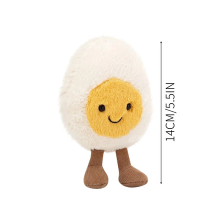 1PCS Lovely Soft Boiled Fashion Creative Pet Cat Toys And Lovely Smile Happy Doll Pet Supplies Home Decoration Holiday Kids Gift