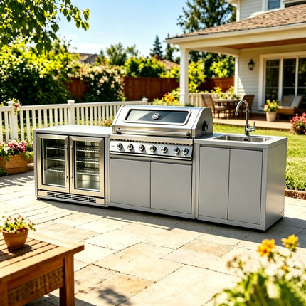 Full Kitchens Offer Complete Outdoor Kitchens, Durable Cabinets Set with Kitchen Islands & Carts, Ensemble Casserole De Cuisine