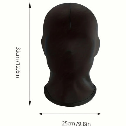 Unisex full face spandex mask, Halloween mask costume character dark cosplay masquerade party social phobia privacy protection
