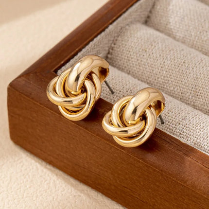 Chunky Knot Drop Earrings