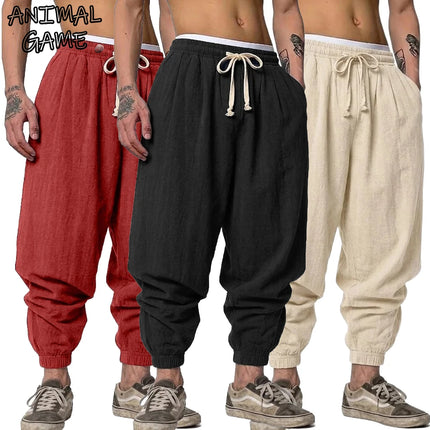 Men's Linen Harem Pants