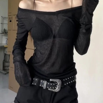 Women's Sheer Long Sleeve Tee