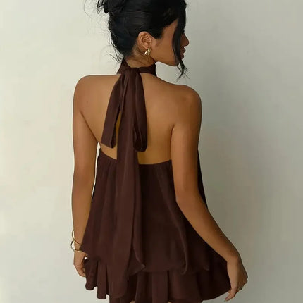 Women's Halter Mini Dress