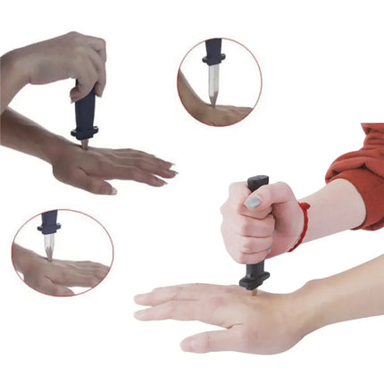 Hot Funny Halloween Joke Props Toys Joke Magic Plastic Retractable Prank Props Scary Trick