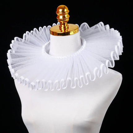 Halloween Carnival Party Cosplay Props The Middle Ages Noble Literary Arts Ruff Retro Collar Stage Performance Accessories