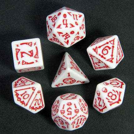 7pcs DND Dice Halloween Theme Dice for Board Game As Holiday Gift Polyhedral Dice D4-D20