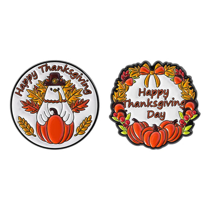 2-5Pcs/Set Punk Halloween Collected Enamel Pins Pumpkin Duck Capybara Skeleton Cat Ghost Brooch Lapel Badge Jewelry Gift Friends