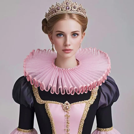 Halloween Carnival Party Cosplay Props The Middle Ages Noble Literary Arts Ruff Retro Collar Stage Performance Accessories