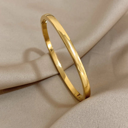 Gold Stainless Steel Bangle