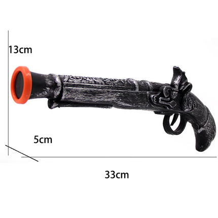 Halloween Toys For Boys Party Cosplay Pirate Gun Furnishings Family Pistol Retro Costume Props
