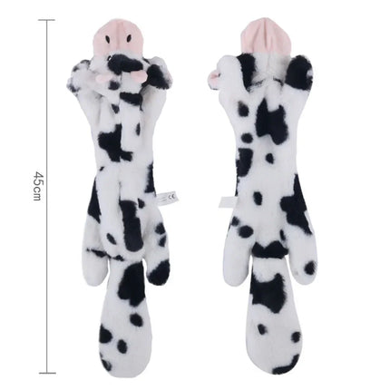 Cute Plush Squeak Toys Pet Wolf Rabbit Animal Plush Toys Dog Chew Whistling Involved Squirrel Dog Toy Funny Pet Products
