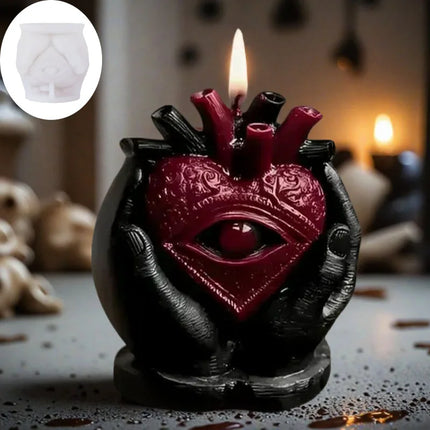 Halloween Demon Eye Candle Mold, suitable for candle/resin crafts, Halloween decoration DIY and handmade gift making molds,