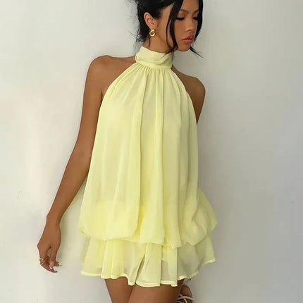 Women's Halter Mini Dress