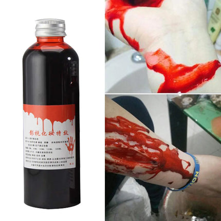 30/60/100ml Halloween Emulation Fake Props Makeup Blood Blood Whole Cosplay Prank Props Makeup Person Plasma Fake Cosplay Props