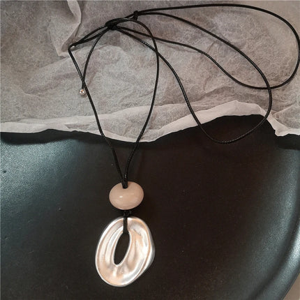 Geometric Cross Pendant Necklace