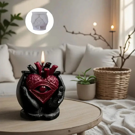 Halloween Demon Eye Candle Mold, suitable for candle/resin crafts, Halloween decoration DIY and handmade gift making molds,