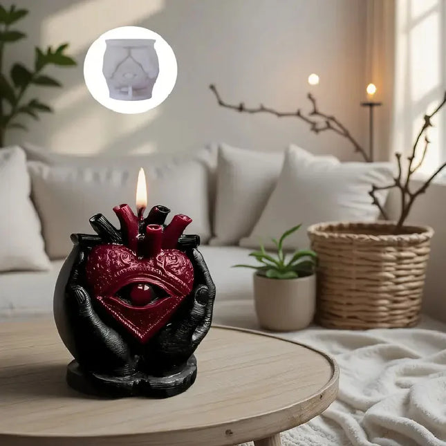 Halloween Demon Eye Candle Mold, suitable for candle/resin crafts, Halloween decoration DIY and handmade gift making molds,