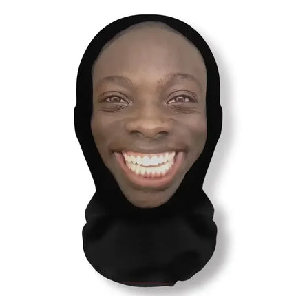 Cosplay Headwear Hip Hop Fashion Hood Hat Headgear New 3D Printed Kanye Mask Elastic Mesh Halloween Decor Full Face Mask Unisex