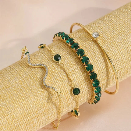 Geometric Cuff Bracelet Set