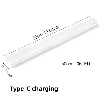 Motion Sensor Lamp Night Light Wireless LED USB Type C Rechargeable Lamp for Kitchen Cabinet Bedroom Wardrobe Staircase Lighting