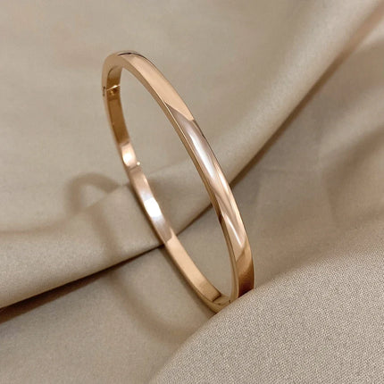 Gold Stainless Steel Bangle
