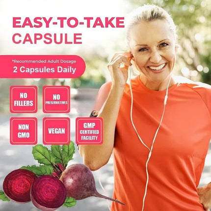 Beetroot - Supports heart and blood vessel health, supports blood pressure and cholesterol levels, antioxidant