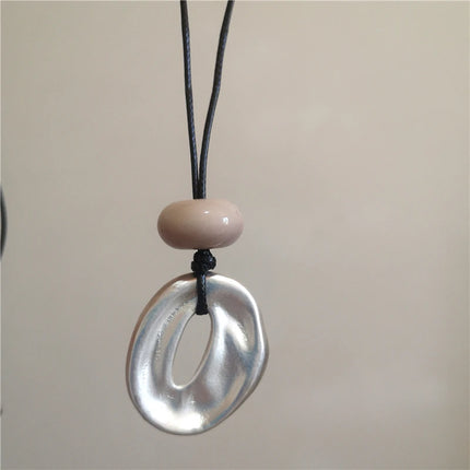 Geometric Cross Pendant Necklace