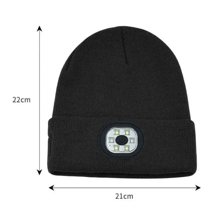 Unique With Light Bluetooth Beanie Hat Removable Headphones Wireless Headphones Speaker Mic Rechargeable LED Light Cap Fishing