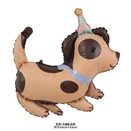 Foil Globos Happy Birthday Balloons Puppy Anime Husky Pug Dachshund Ballon Party Decorations Baby Shower Cute Pet Supplies Kids