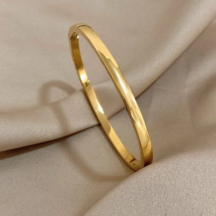 Gold Stainless Steel Bangle