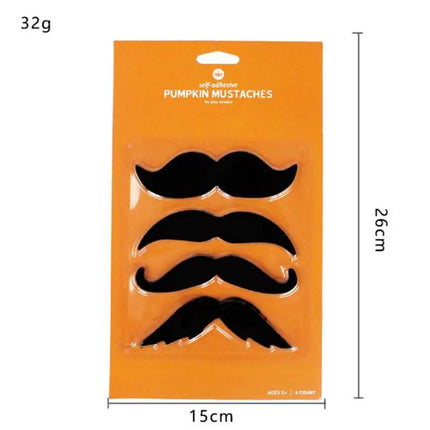 4pcs Fake Black Mustache Halloween Party Photo Props Ghost Carnival Kids Adult Cosplay Artificial Beard Halloween Party Makeup