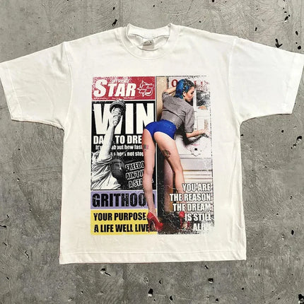 Harajuku Oversized Graphic T-Shirt