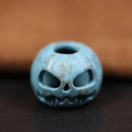 Halloween Pumpkin Skull Face Lantern EDC Brass Knife Beads DIY Woven Paracord Lanyard Pendants Outdoor Tool Hangings Accessories