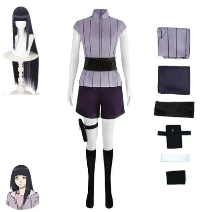 Halloween cartoon Hinata Hinata Cosplay Costume Wig Women's Costume Halloween Carnival Party Set