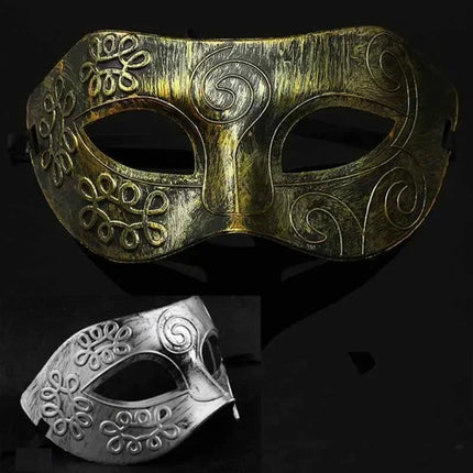 Halloween Mask Hot Sale Party Face Mask Lovely Men Burnished Antique Silver/Gold Venetian Mardi Gras Masquerade Party Ball Mask