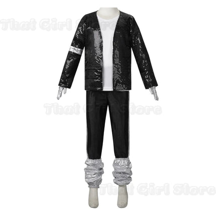 Halloween Coplay outfit for Show Performance Party Michael Jackson Celebrity Birthday Carnival Billie Jean Pop Star MJ costume