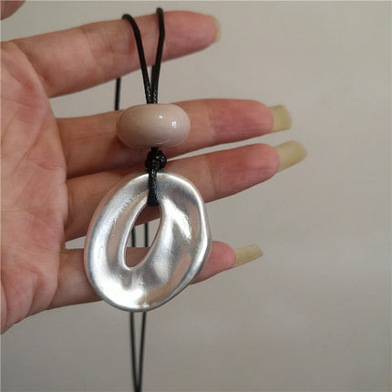 Geometric Cross Pendant Necklace