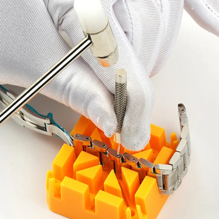 Watch Repair Bracelet Holder Crossed Different Slots Stable Plastic Watch Link Removal Support Holder for Watchmaker Tools