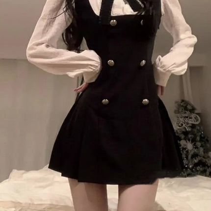 Women's Preppy Bow Dress