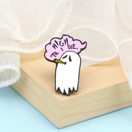 Halloween Party Enamel Brooches for Women Men Cute Ghost Pins Badges Cartoon Spooky Pet Clothes Pin Kids Backpacks Jewelry Gifts