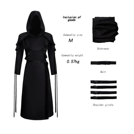 The Ghost Face Cosplay Costume Game Dead Daylight Role Play Uniform Halloween Carnival Party Outfit Men Women Medieval Costume