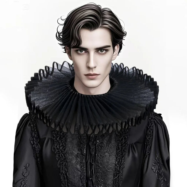Halloween Carnival Party Cosplay Props The Middle Ages Noble Literary Arts Ruff Retro Collar Stage Performance Accessories