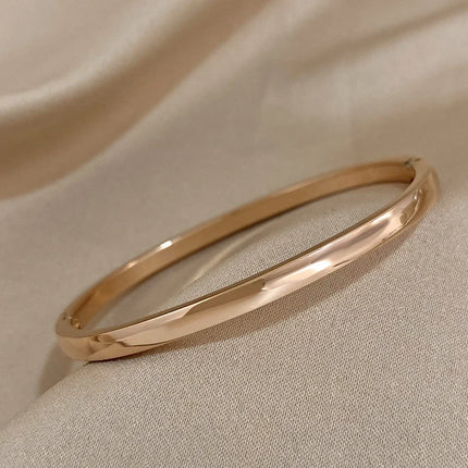 Gold Stainless Steel Bangle