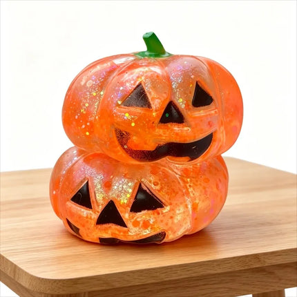 Halloween Pumpkin Maltose Stress Ball Squishy Toy Soft Stress Ball Slow Rebound Fidget Toy Stress Relief Funny Gift for Adults