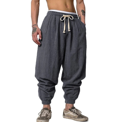 Men's Linen Harem Pants