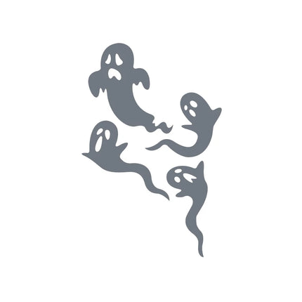 Halloween Car Rearview Mirror Vinyl Sticker Spooky Ghost Decals 7 Mini Bats Sticker Car Accessories Decorative Halloween Gift