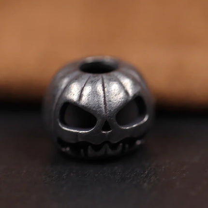 Halloween Pumpkin Skull Face Lantern EDC Brass Knife Beads DIY Woven Paracord Lanyard Pendants Outdoor Tool Hangings Accessories
