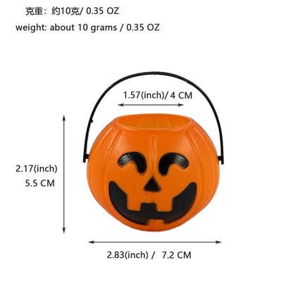 Halloween Candy Bowl Decorations  Black Plastic Cauldron Bowls with Iron Rack, Halloween Party Decorations Candy Bucket